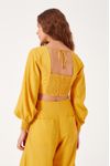 Blusa Linho Manga Bufante