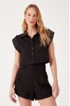 Blusa Linho Moldura