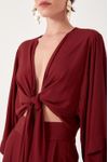 Blusa Crepe Ampla No Frente