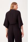 Blusa Crepe Ampla No Frente