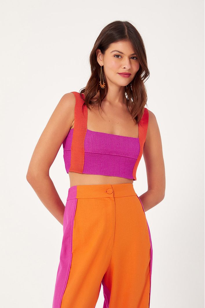 Top Tricot Bicolor