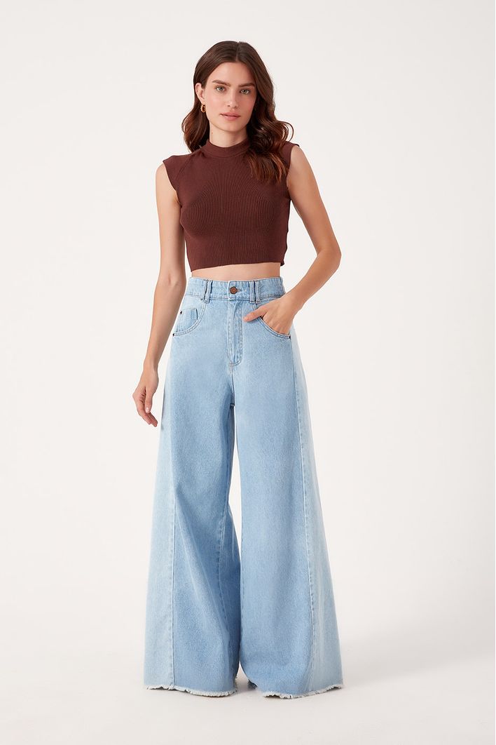 Blusa Tricot Canelada