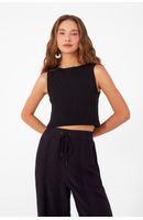 Blusa Tricot Decote Canoa