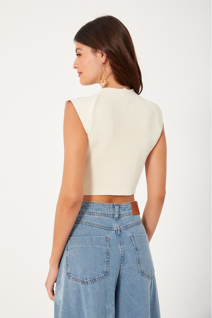 Blusa Tricot Canelada