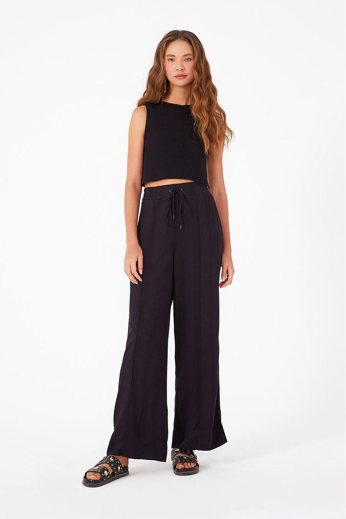 Blusa Tricot Decote Canoa