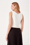 Blusa Tricot Decote Canoa
