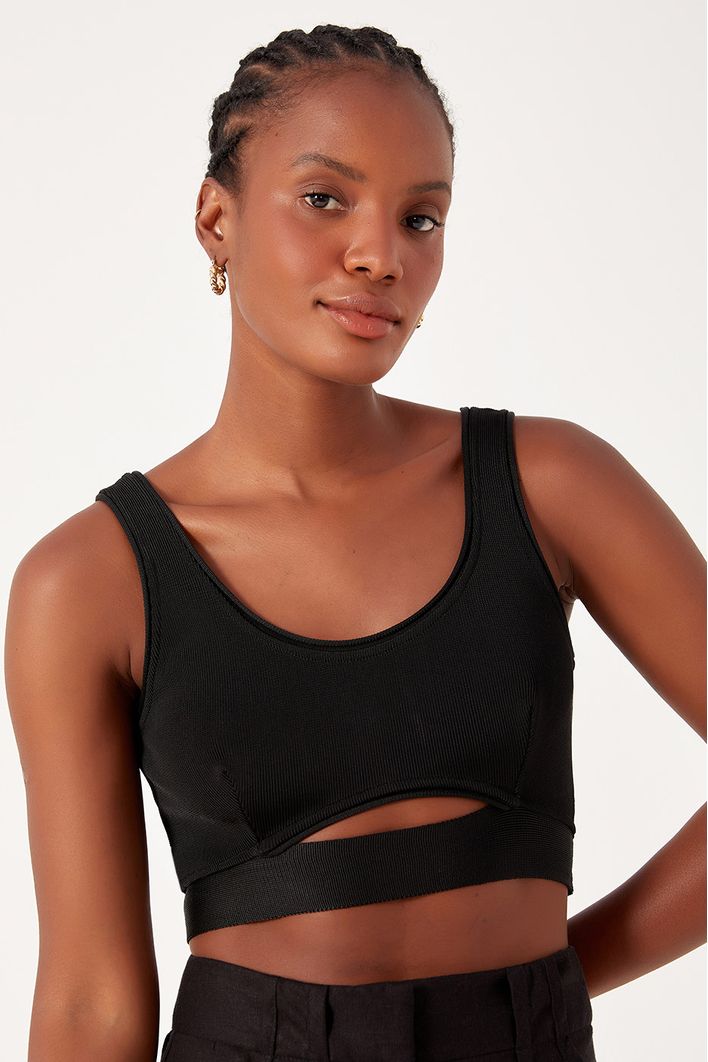 Blusa Tricot Regata Fenda