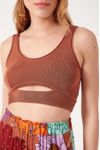 Blusa Tricot Regata Fenda