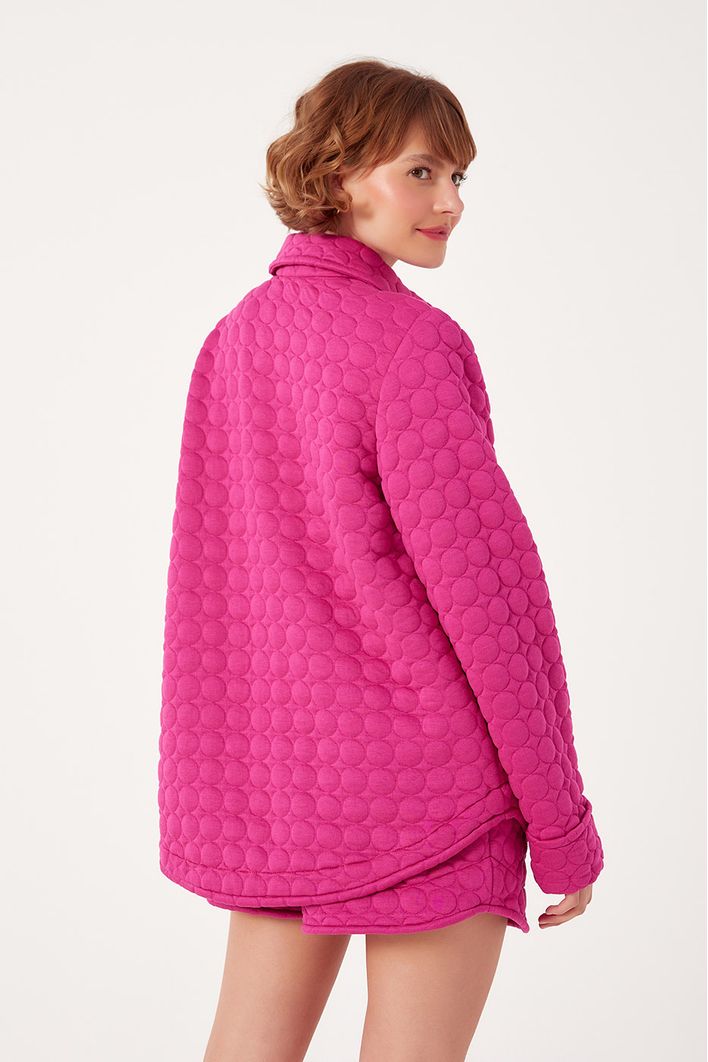 Maxi Camisa Matelassê Bolinhas