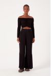Blusa Franzida Manga Longa