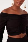 Blusa Franzida Manga Longa