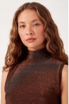 Blusa Gola Roulê Lurex