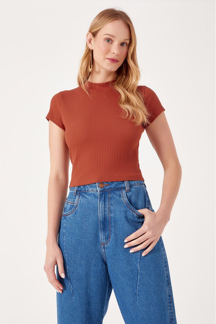 Blusa Básica Canelada
