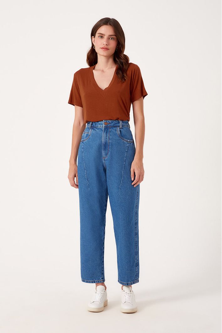 Blusa Básica Decote V