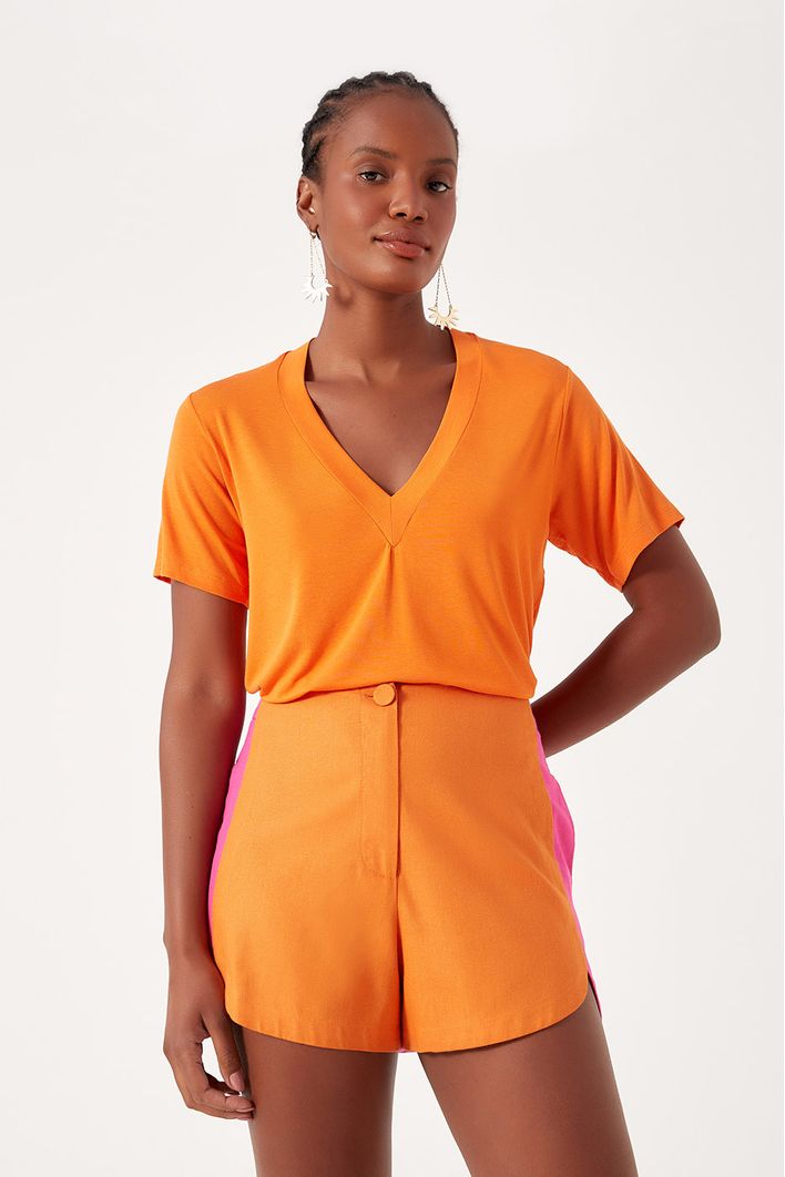 Blusa Básica Decote V