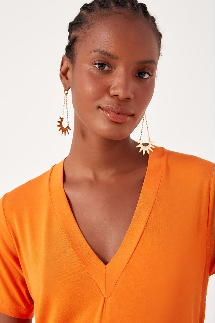 Blusa Básica Decote V