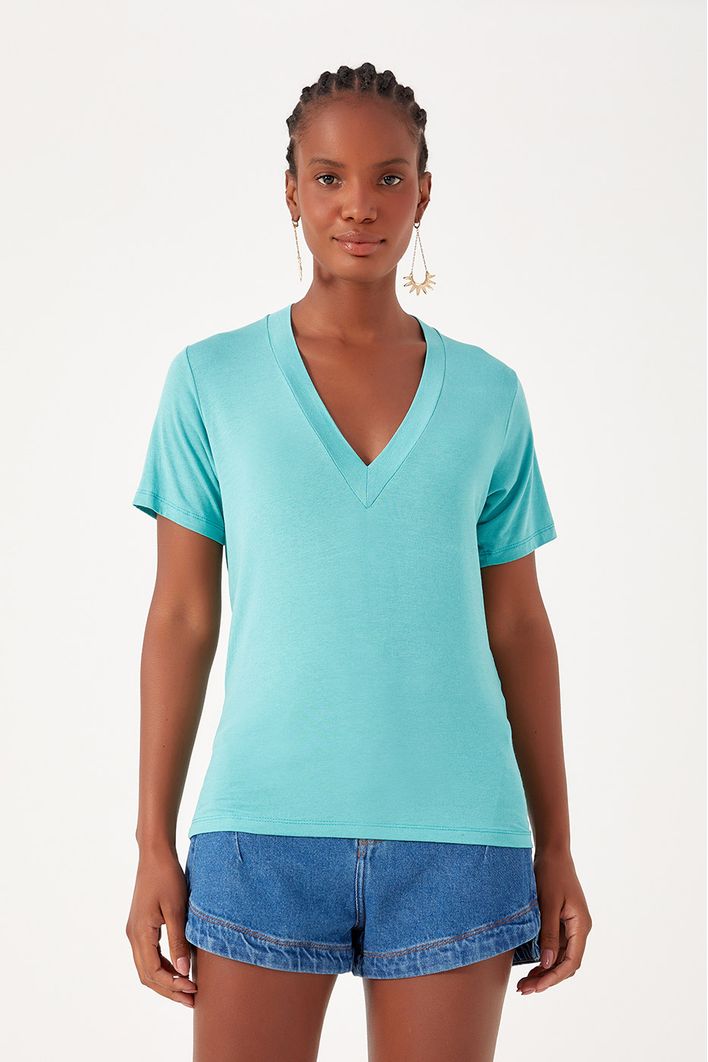 Blusa Básica Decote V