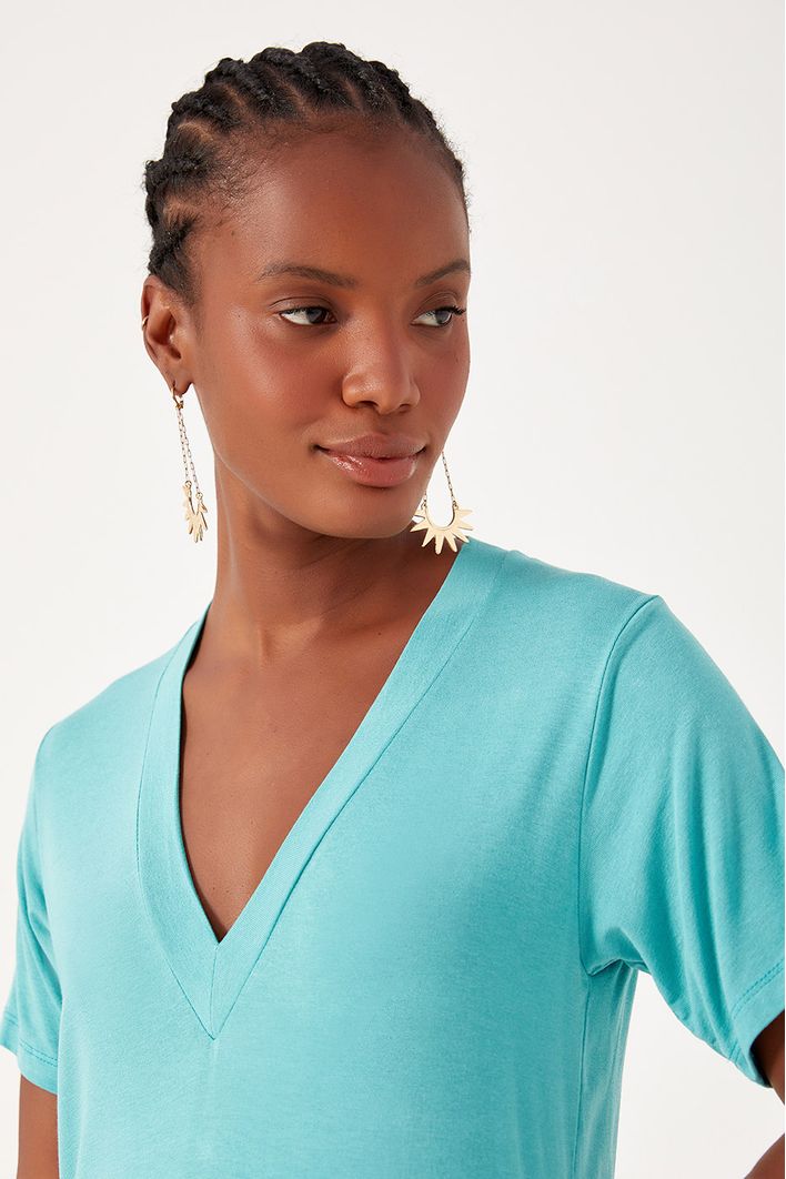 Blusa Básica Decote V