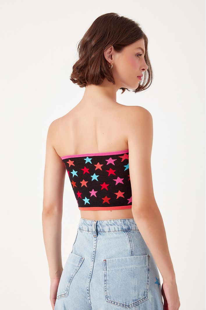 Top Tricot Jacquard Happy