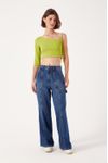 Blusa Cava Franzida Canelada