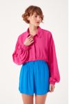 Camisa Cropped Franzido Cintura
