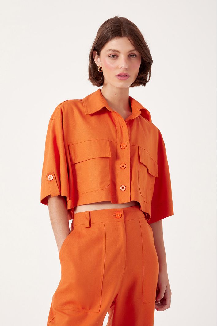 Camisa Ampla Linho