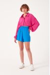 Camisa Cropped Franzido Cintura