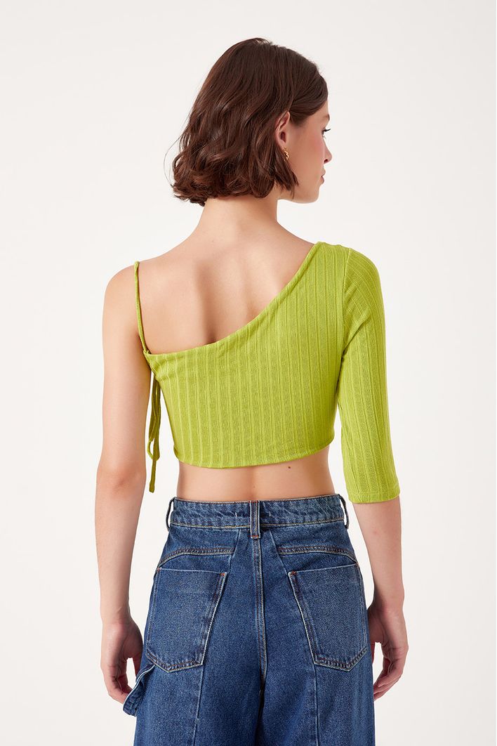 Blusa Cava Franzida Canelada