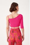 Blusa Cava Franzida Canelada