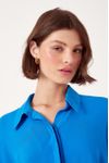 Camisa Cropped Franzido Cintura