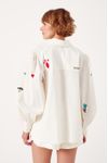 Camisa Manga Ampla Bordados