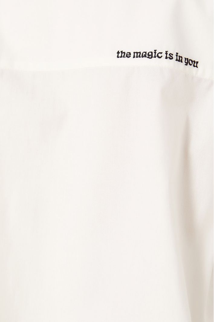 Camisa Manga Ampla Bordados