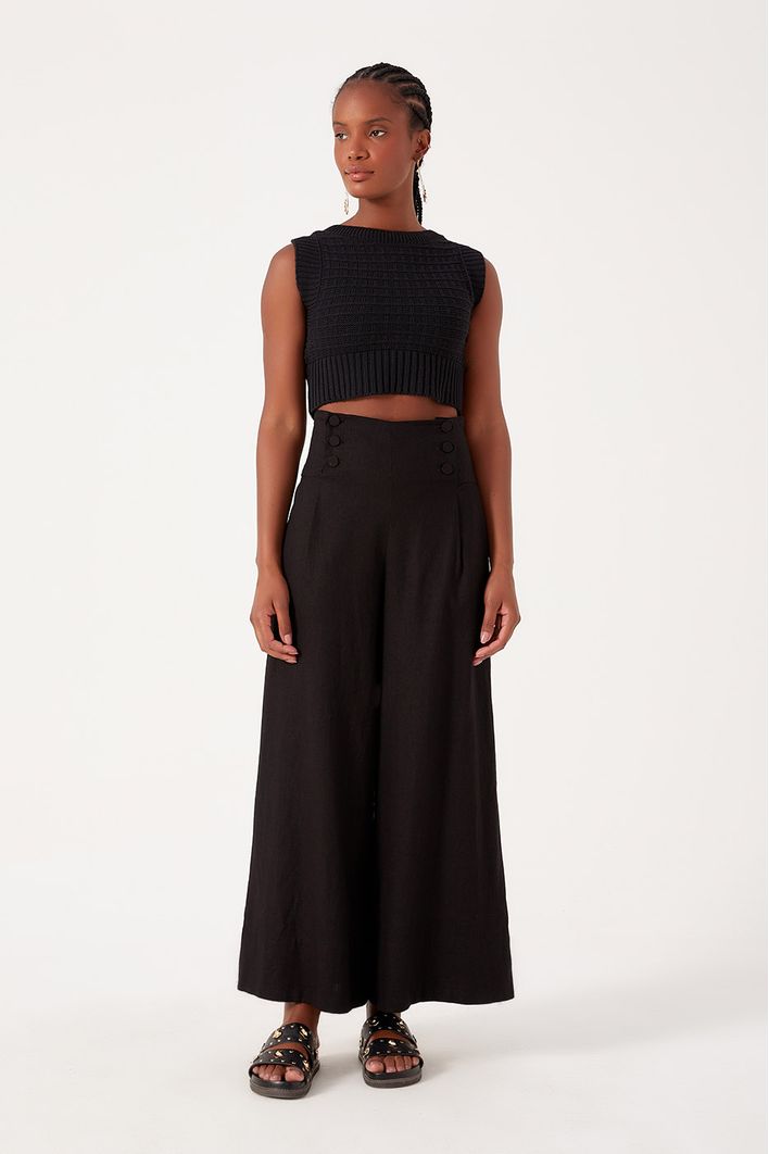 Blusa Tricot Frente Unica