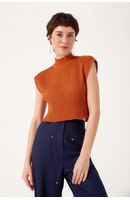 Blusa Tricot Gola Alta