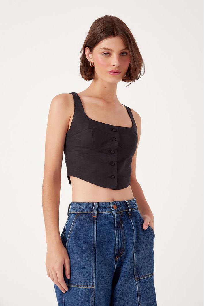 Cropped Corselet Alfaiataria