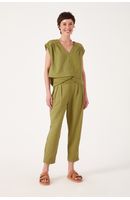 Blusa Linho Recorte Ombro