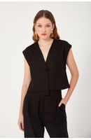 Blusa Linho Quadradinha Botões