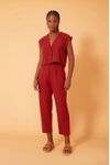Blusa Linho Quadradinha Botões