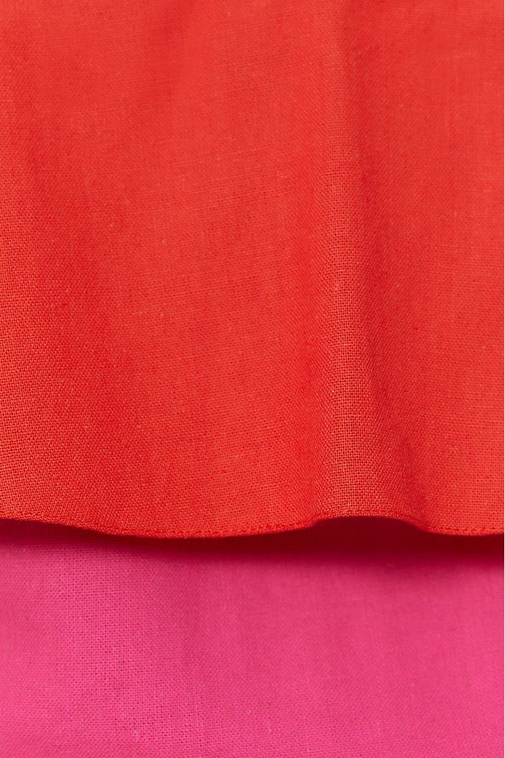 Blusa Linho Alça Bordada