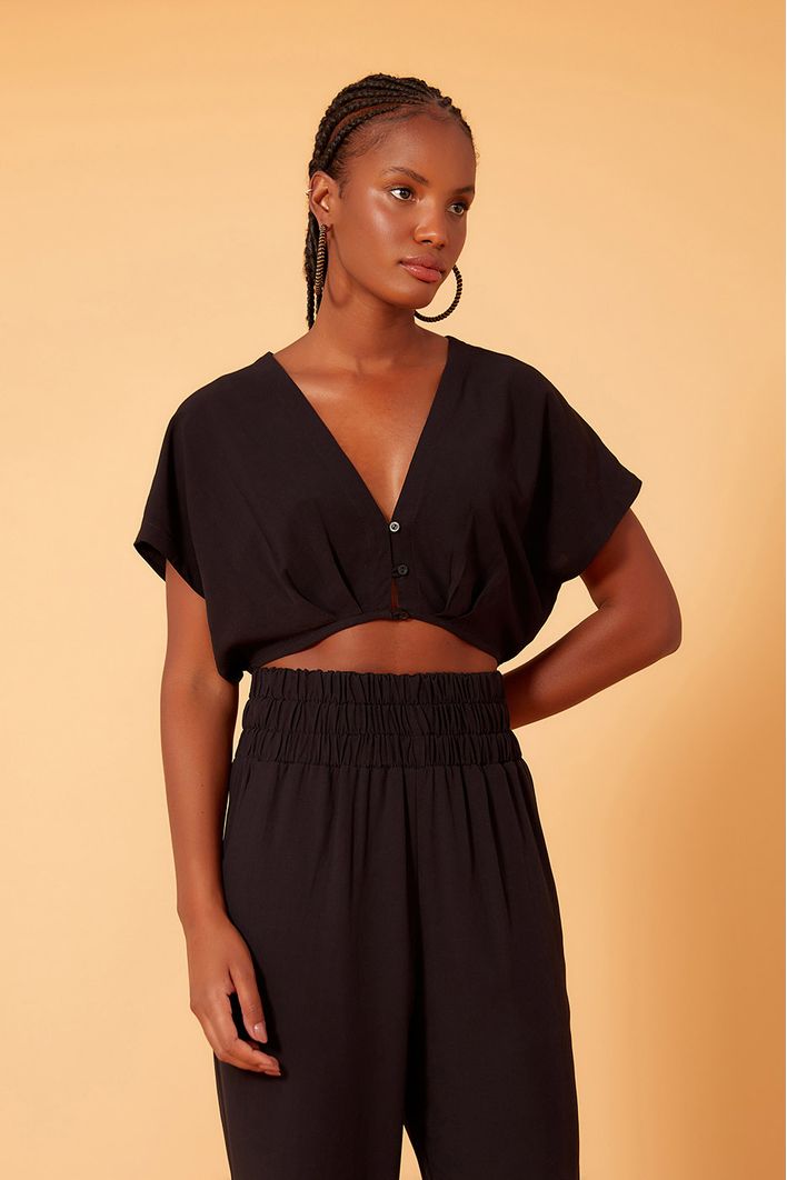 Blusa Pregas Busto