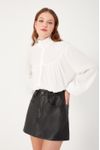 Camisa Crepe Gola Alta