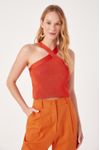 Blusa Tricot Decote Cruzado