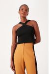 Blusa Tricot Decote Cruzado