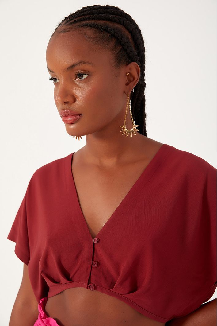 Blusa Pregas Busto
