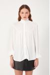Camisa Crepe Gola Alta