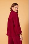 Camisa Crepe Gola Alta