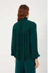 Camisa Crepe Gola Alta