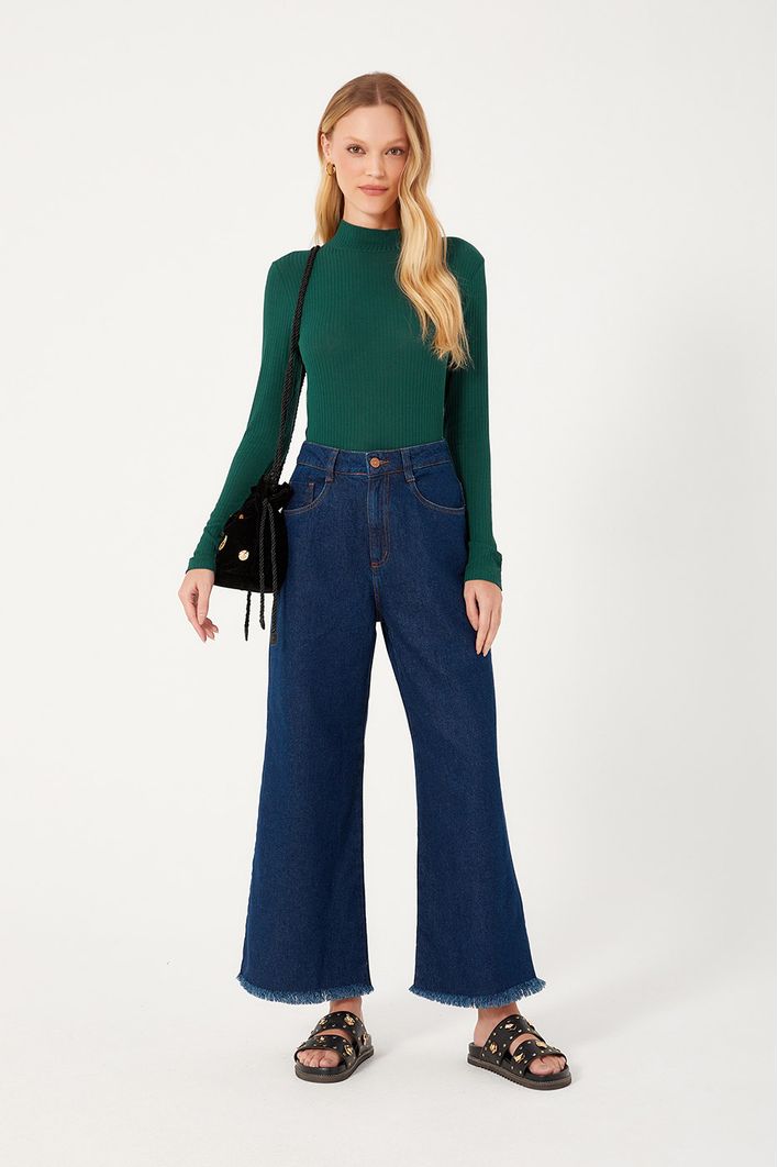 Blusa Gola Rolê Canelada