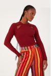 Blusa Cropped Ombro Vazado