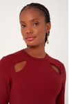 Blusa Cropped Ombro Vazado